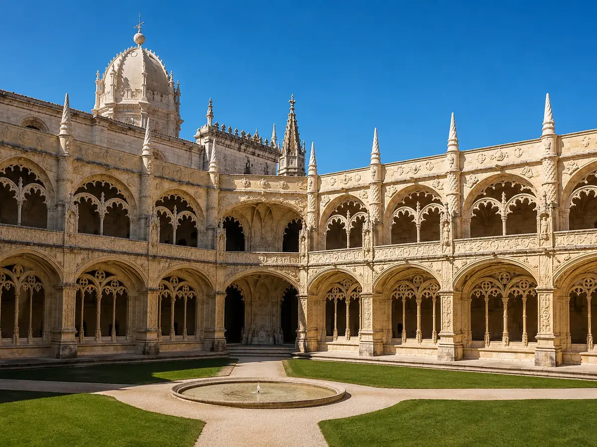 Claustro del Mosteiro dos Jerónimos en Belém