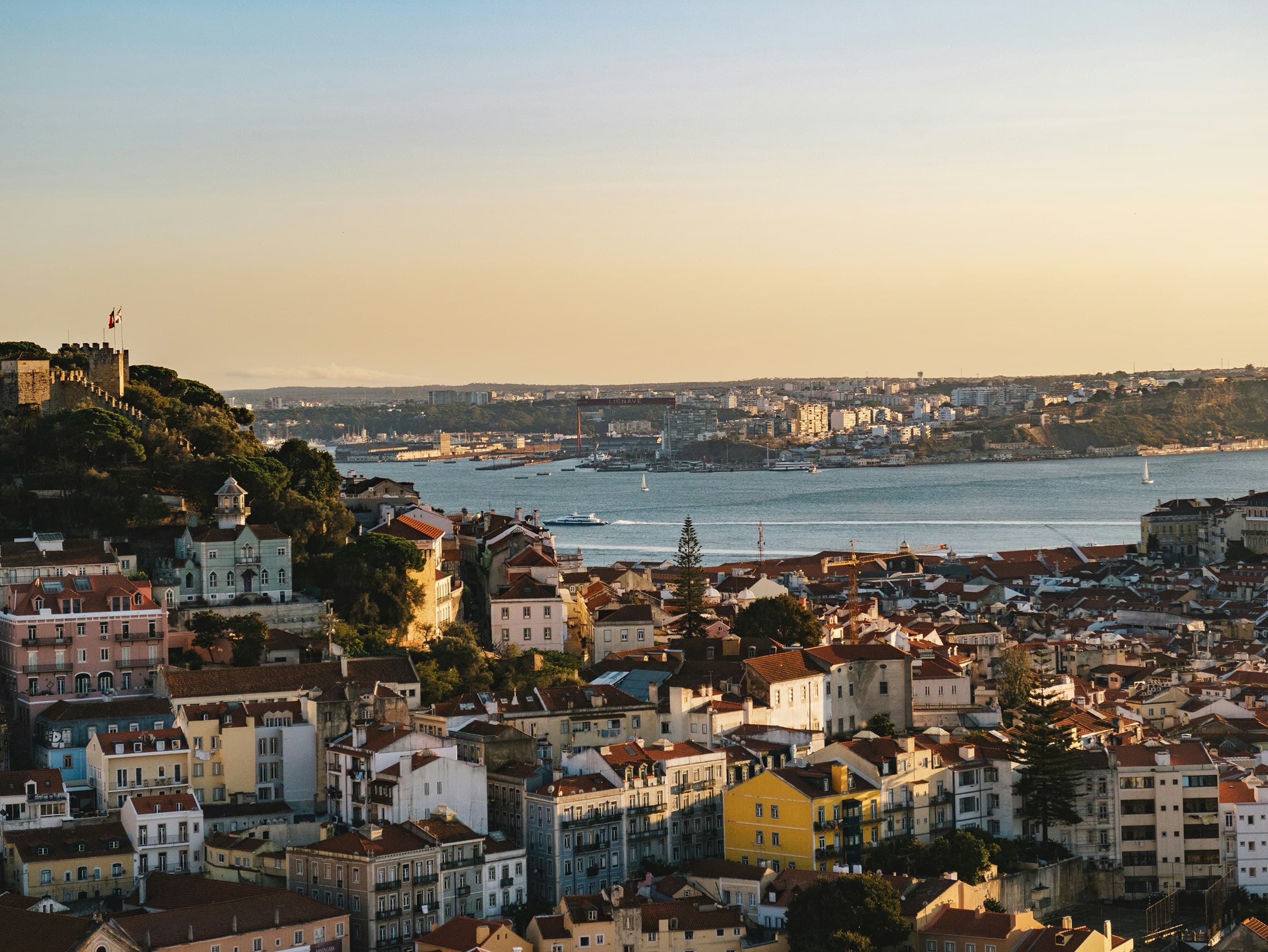 Vista de Lisboa desde un mirador
