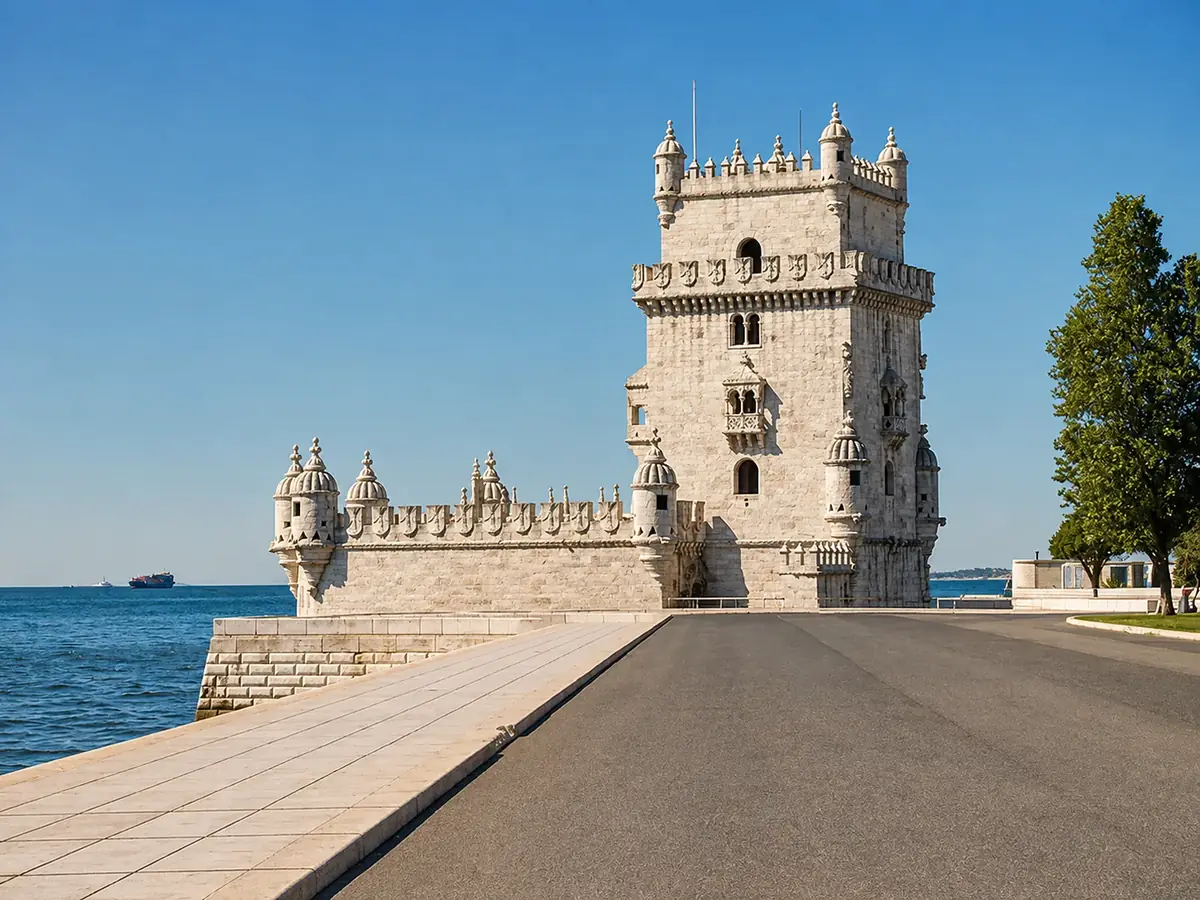 Torre de Belém junto al río Tajo